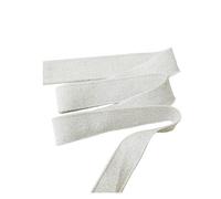 Elastic Ribbed Cuffs Metallic Rib Knit Fabric for Sewing | Metallic Stripe Rib Fabric for Sewing DIY Collars, Cuffs, Hems and Quilting(White silver)
