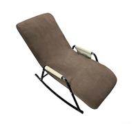 Elastic Rocking Chair Cover for Fleece Recliner Nap Bed Protective Fit with Secure Stretch Design for Indoor Outdoor Use (Coffee)