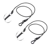 Elastic Rope Trailer Hook Kinetic Winch Strap Compatible with 1 10 Scale RC Crawler Car Compatible With TRX6 And Similar Models(2Pcs)