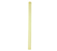 Elastic Rubber Round Spring Bar Stick Polyurethane Hollow Rod 20-40mm OD 8mm Bore 500mm Long, Yellow(#02)