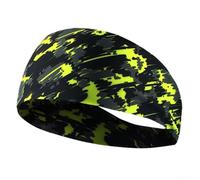 Elastic Running Headband Men Women Non-Slip Fit | Wide-edge design, large coverage area, absorbs heavy sweat, keeps hair back, ideal for intense cardio