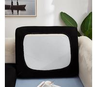 Elastic Settee Cover for Sofas Shields Furniture from Daily Wear while Offering a Comfortable Seating Experience (Black)