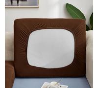 Elastic Settee Cover for Sofas Shields Furniture from Daily Wear while Offering a Comfortable Seating Experience (Coffee)