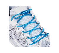 Elastic Shoe Laces - No Tie Shoelaces for All Adult and Kids Sneakers Fits Board Shoes and Casual Shoes (2 Pairs), Light Blue, XL