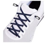 Elastic Shoelaces No-Tie Lacing System for Kids and Adult Shoes, Elastic Shoe laces for Sneakers, Navy Blue, XL