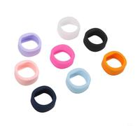Elastic Silicone Protective Case for RingConn Gen 2 and 2 Air, 8 Pieces Ring Covers, Shock Absorbing Dustproof Guards, Multiple Sizes S M L(S)