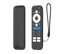 Elastic Silicone Remote Cover for GoogleTV Box 4K Pro, Shockproof Cushioned Design with Real Machine Fit for Reliable Protection (Black)