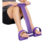 Elastic Sit Up Pull Rope | Foldable Workout Equipment - Exercise Rope Pedal With Handles - for Abdomen Waist Arm Leg Bodybuilding Women Home Gym Yoga Pilates