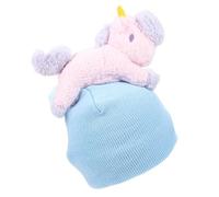Elastic Skiing Helmet Cover for Youth Helmets, Cute Unicorn Yarn | Quick off Fit, Scratch Protection, Bright Cartoon Style, Winter Resort Use for Girls and Snowboarders