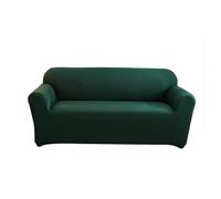 Elastic Sofa Cover, 1-Piece Stretch Furniture Protector for 4-Seater Couch and Armchair, Polyester and Spandex, Green, and Stylish Furniture Shield.