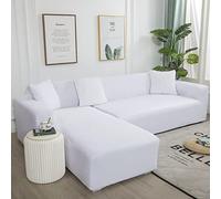 Elastic Sofa Cover Anti-Cat Protector Stretchable Slipcover for L/I/M Shapes Fits 145-185cm Left/Right Peninsula Chaise Longue & Stylish Furniture Protector