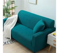 Elastic Sofa Cover Dustproof & Non Slip Fur Protector for All Seasons Stretchable Recliner Couch Slipcover (S 90 140cm Blue)