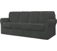 Elastic Sofa Cover for 1 2 3 4 Seater Fabric Slipcover with Separate Backrest & Cushion Protectors 3 5 7 9 Piece Sofa Protector Set