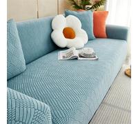 Elastic Sofa Cover, Knitted Fabric, Soft All-Inclusive Protector for Low Back Sofas, Fitted Sheet Style, Suitable for 3 Seater