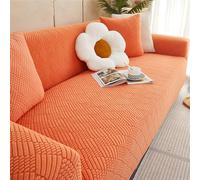 Elastic Sofa Cover, Knitted Fabric, Soft All-Inclusive Protector for Low Back Sofas, Fitted Sheet Style, Suitable for 3 Seater