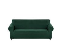 Elastic Sofa Cover, Stretchable Solid Color Pet Protection (Dark Green, 2 Pieces) -, Washable, Furniture Slipcover for Dogs & Cats
