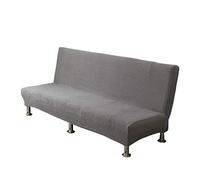 Elastic Sofa Cover Without Arms Stretchable Click Clack Sofa Bed Protector 2 Seater Light Gray Couch Slipcover Furniture Protector for Click Clack Beds