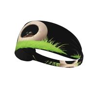 Elastic Sports Headband DLXW Ant Hole in The Grass Picture Soft and Comfortable Moisture-Wicking Suitable for Yoga and Running