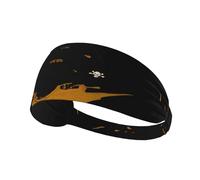 Elastic Sports Headband DLXW Horrible Pirate Ship Picture Soft and Comfortable Moisture-Wicking Suitable for Yoga and Running