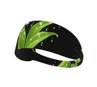 Elastic Sports Headband DLXW Lily of The Valley in The Rain Picture Soft and Comfortable Moisture-Wicking Suitable for Yoga and Running