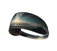 Elastic Sports Headband DLXW The Twinkling Sky Picture Soft and Comfortable Moisture-Wicking Suitable for Yoga and Running