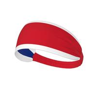 Elastic Sports Headband Flag of Costa Rica Printed Elastic Sports Headband Suitable for Sports Travel and Indoor Fitness