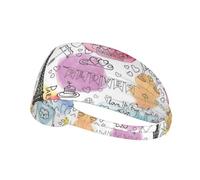 Elastic sports headband French Paris Tour Eiffel Tower printed elastic sports headband suitable for sports travel and indoor fitness