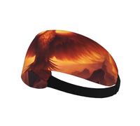 Elastic Sports Headband Hairband AEKGOHP beautiful phoenix Prints Quick Drying, Moisture Wicking