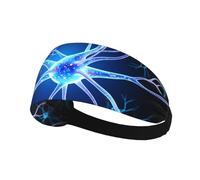 Elastic Sports Headband Hairband AEKGOHP Neuron extensions Prints Quick Drying, Moisture Wicking