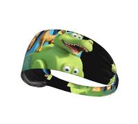 Elastic Sports Headband Hairband AEKGOHP Tourists taking the train Prints Quick Drying, Moisture Wicking