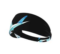 Elastic Sports Headband Hairband AEKGOHP Watercolor origami airplane Prints Quick Drying, Moisture Wicking