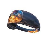 Elastic Sports Headband Hairband BROLEO frozen bubbles Printing Quick Drying, Moisture Wicking