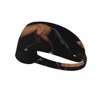 Elastic Sports Headband Hairband BROLEO Galloping War Horse Prints Soft, Breathable, Quick-Dry