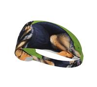 Elastic Sports Headband Hairband BROLEO German shepherd dog Printing Quick Drying, Moisture Wicking