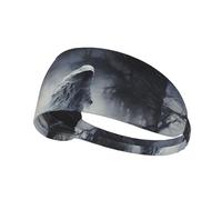Elastic Sports Headband Hairband BROLEO Ghost by the dead tree Printing Quick Drying, Moisture Wicking