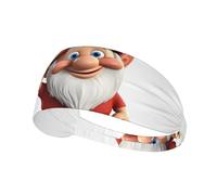 Elastic Sports Headband Hairband BROLEO Gnomes take sunflowers Printing Quick Drying, Moisture Wicking