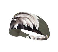Elastic Sports Headband Hairband BROLEO Mighty Bald Eagle Printing Quick Drying, Moisture Wicking