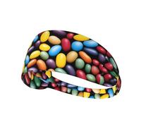 Elastic Sports Headband Hairband BROLEO Various beans Prints Soft, Breathable, Quick-Dry