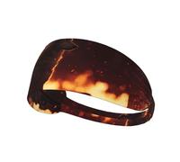 Elastic Sports Headband Hairband BROLEO Wolves in Flames Printing Quick Drying, Moisture Wicking