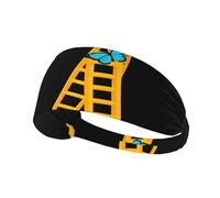 Elastic Sports Headband Hairband DDCXZPP Butterfly on The ladde Printing Athletic Band for Women, Men