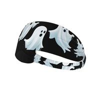 Elastic Sports Headband Hairband Ghosts Floating in The air Picture Athletic Band for Women, Men