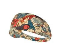 Elastic Sports Headband Hairband HYTTER eft and Right Brain Advantage Picture Spandex, Soft, Breathable, Quick-Dry