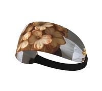 Elastic Sports Headband Hairband HYTTER Flower Bread Picture Spandex, Soft, Breathable, Quick-Dry
