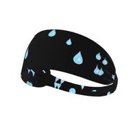 Elastic Sports Headband Hairband HYTTER It's Raining Picture Spandex, Soft, Breathable, Quick-Dry