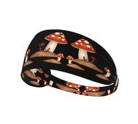 Elastic Sports Headband Hairband HYTTER Little ant Under Mushrooms Picture Spandex, Soft, Breathable, Quick-Dry