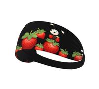Elastic Sports Headband Hairband HYTTER Little Ants Climbing Strawberries Picture Spandex, Soft, Breathable, Quick-Dry