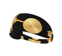 Elastic Sports Headband Hairband HYTTER Little Tiger Beating The gong Picture Spandex, Soft, Breathable, Quick-Dry