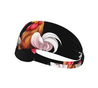 Elastic Sports Headband Hairband HYTTER Love Balloon Rooster Picture Spandex, Soft, Breathable, Quick-Dry