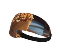 Elastic Sports Headband Hairband HYTTER Sweet Popcorn. Picture Spandex, Soft, Breathable, Quick-Dry