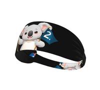 Elastic Sports Headband Hairband JKIEGOQ Koala Leading The Team Printed Spandex, Soft, Breathable, Quick-Dry